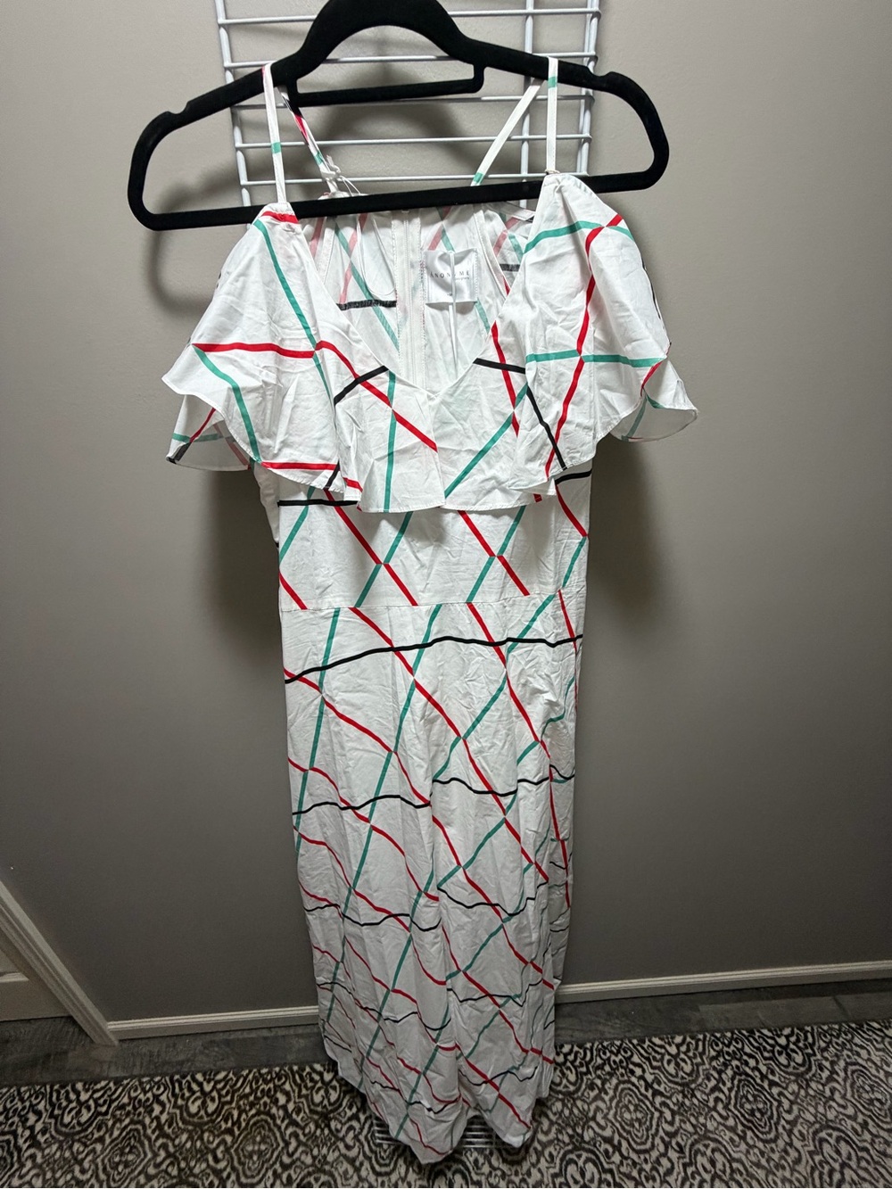 ✨ ANONYME Designers Diamante Lines Maxi Dress | NWT | Size M (US 6)